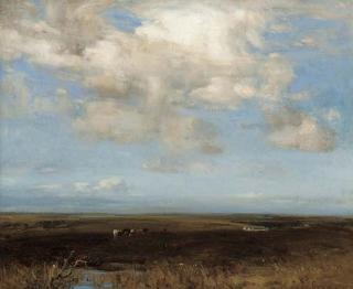 John Campbell Mitchell, R.S.A. - Night on a Galloway Moor