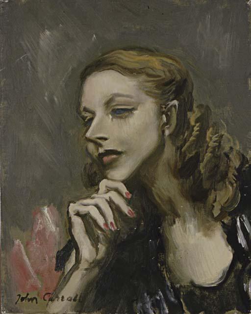 John Carroll - Portrait of Anne Francine