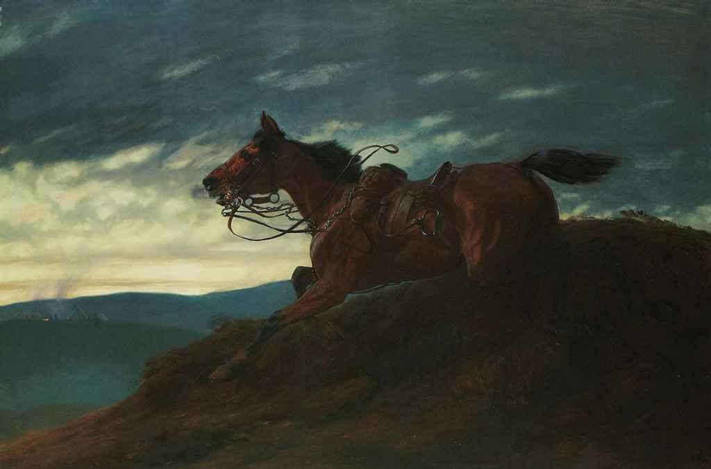 John Charlton, R.B.A. - Bad news for the camp