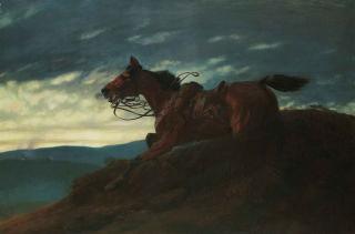 John Charlton, R.B.A. - Bad news for the camp