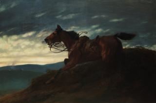 John Charlton, R.B.A. - Bad news for the camp