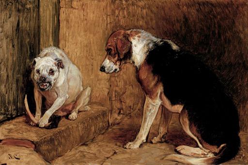 John Charlton, R.B.A. - The Disputed Bone