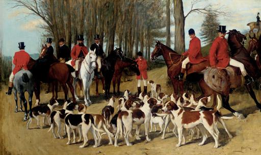 John Charlton, R.B.A. - The Meet