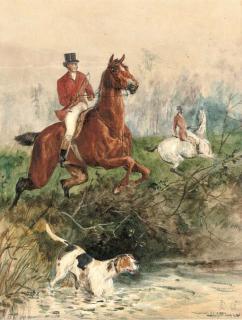 John Charlton, R.I., R.O.I., R.B.A. - Into The Stream