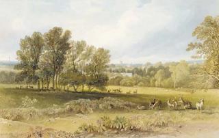 John Chessell Buckler - View of Blenheim Park, Oxfordshire