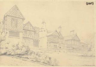 John Chessell Buckler - West And East Views of Bramhall Hall, Cheshire