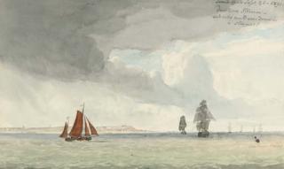 John Christian Schetky - Shipping off Lowestoft