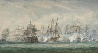 John Christian Schetky - The battle of the Saintes, 12th April 1782