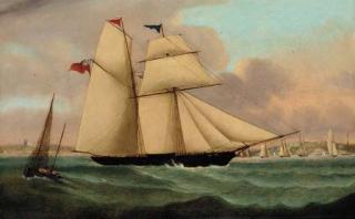 John Christian Schetky - The Island Queen off Cowes