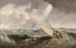 John Christian Schetky - The Rescue Boat