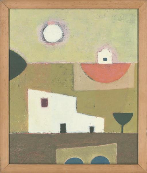 John Christopherson - Cycladic Landscape (1); And Moonlit Village