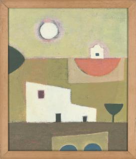 John Christopherson - Cycladic Landscape (1); And Moonlit Village