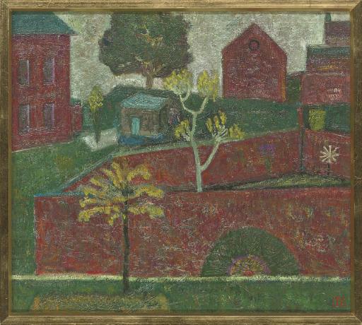 John Christopherson - November Gardens, Greenwich; Garden At Night With Bay Tree; And The Street At Night