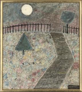 John Christopherson - Point Hill; October Moon; Excavated City; And Landscape With Flowering Base
