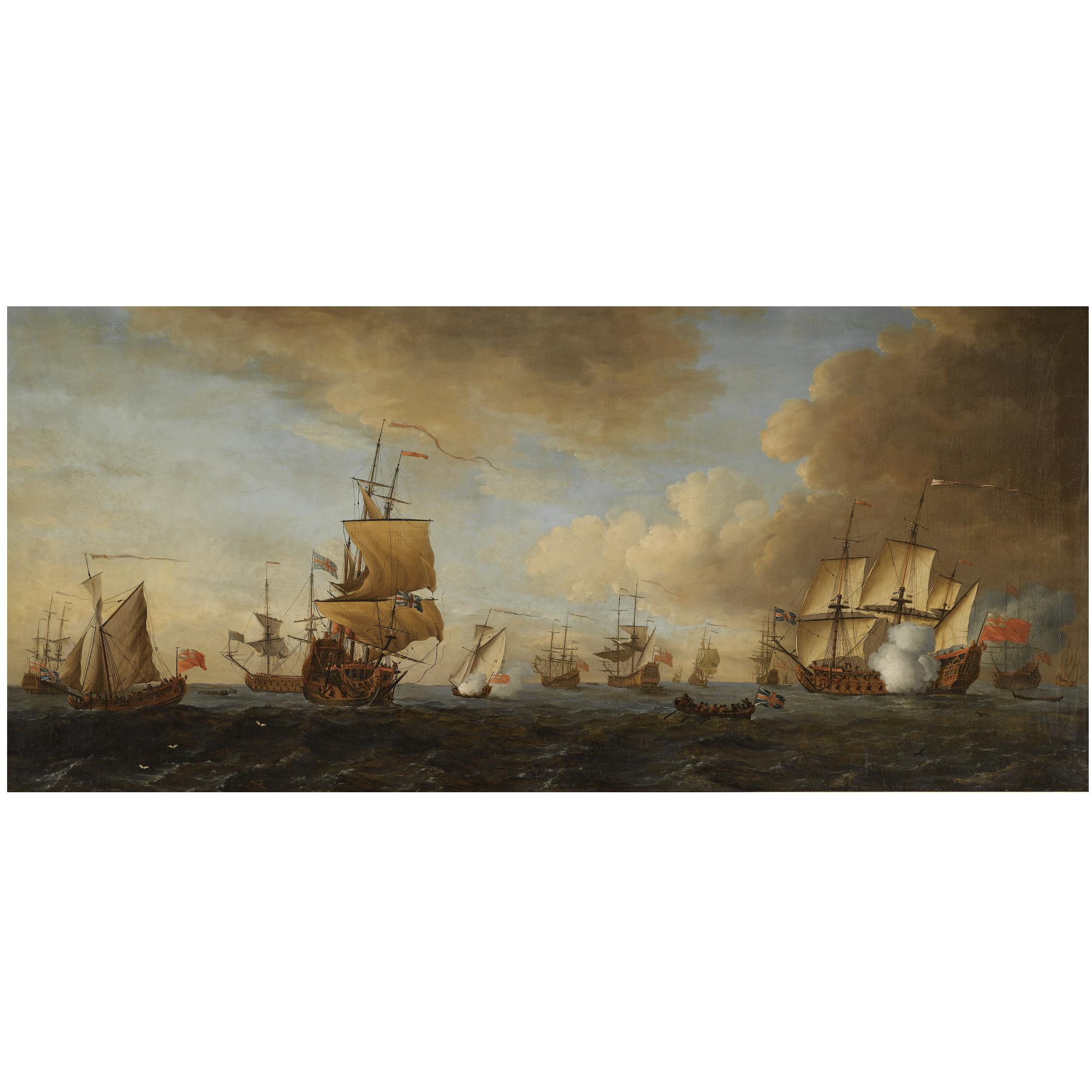John Cleveley the Elder - The British Fleet At Sea, 1688