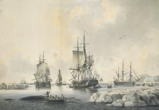 John Cleveley, The Younger - Whaling Off The Coast