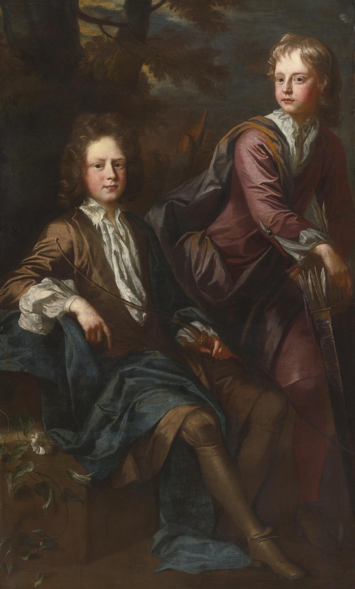 John Closterman - Portrait Of Thomas And George Dashwood