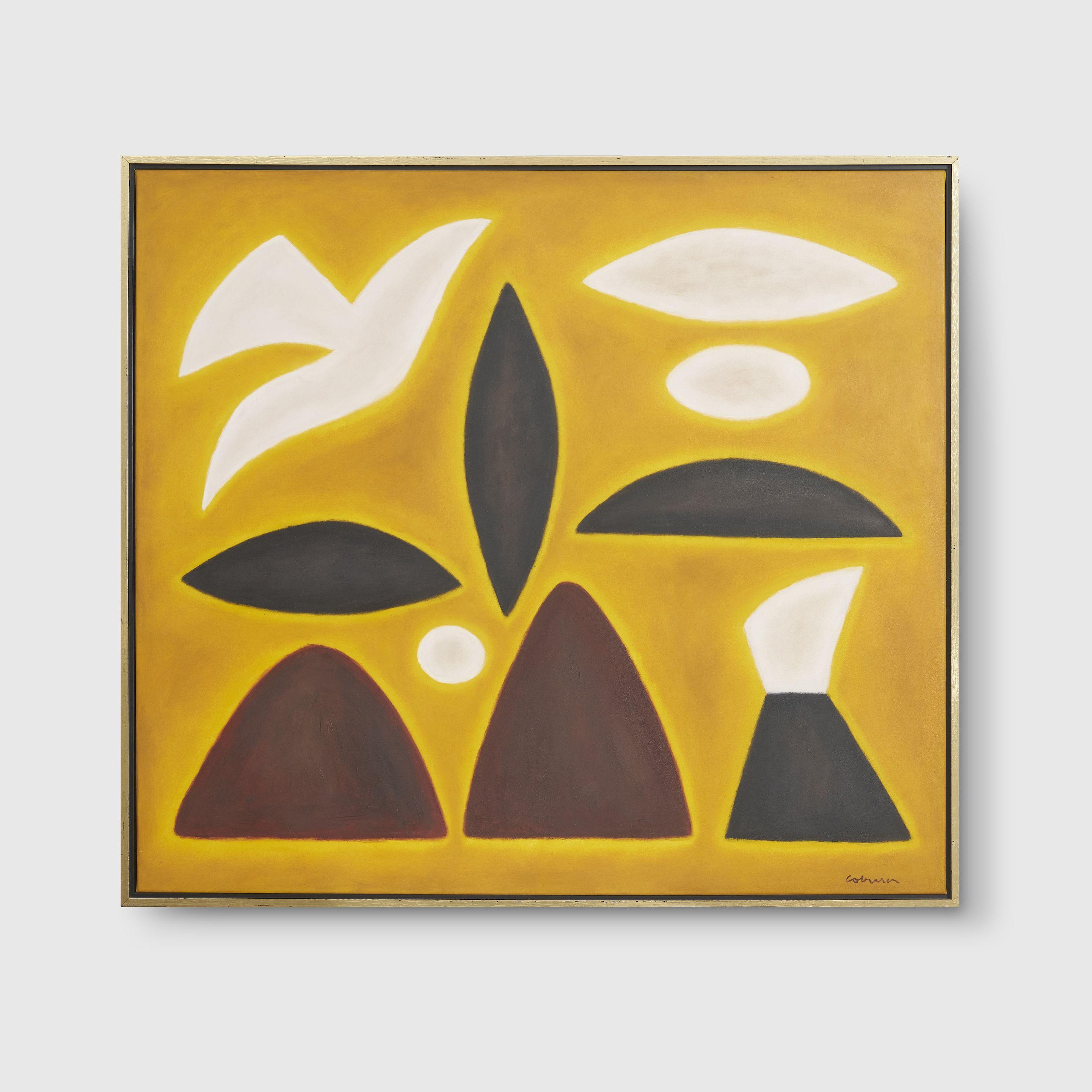 John Coburn - Yellow Landscape with White Bird, 2003