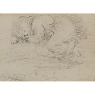 John Constable R.A. - A Study Of A Sleeping Child