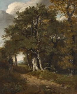 John Constable, R.A. - A woodland scene