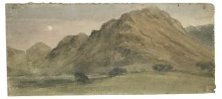 John Constable, R.A. - Borrowdale By Moonlight - Recto The Bridge At Watendlath - Verso