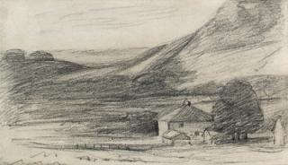 John Constable, R.A. - Cottages at Epsom