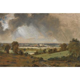 John Constable R.A. - Dedham Vale; View Of Langham Church From The Fields Just East Of Vale Farm, East Bergholt