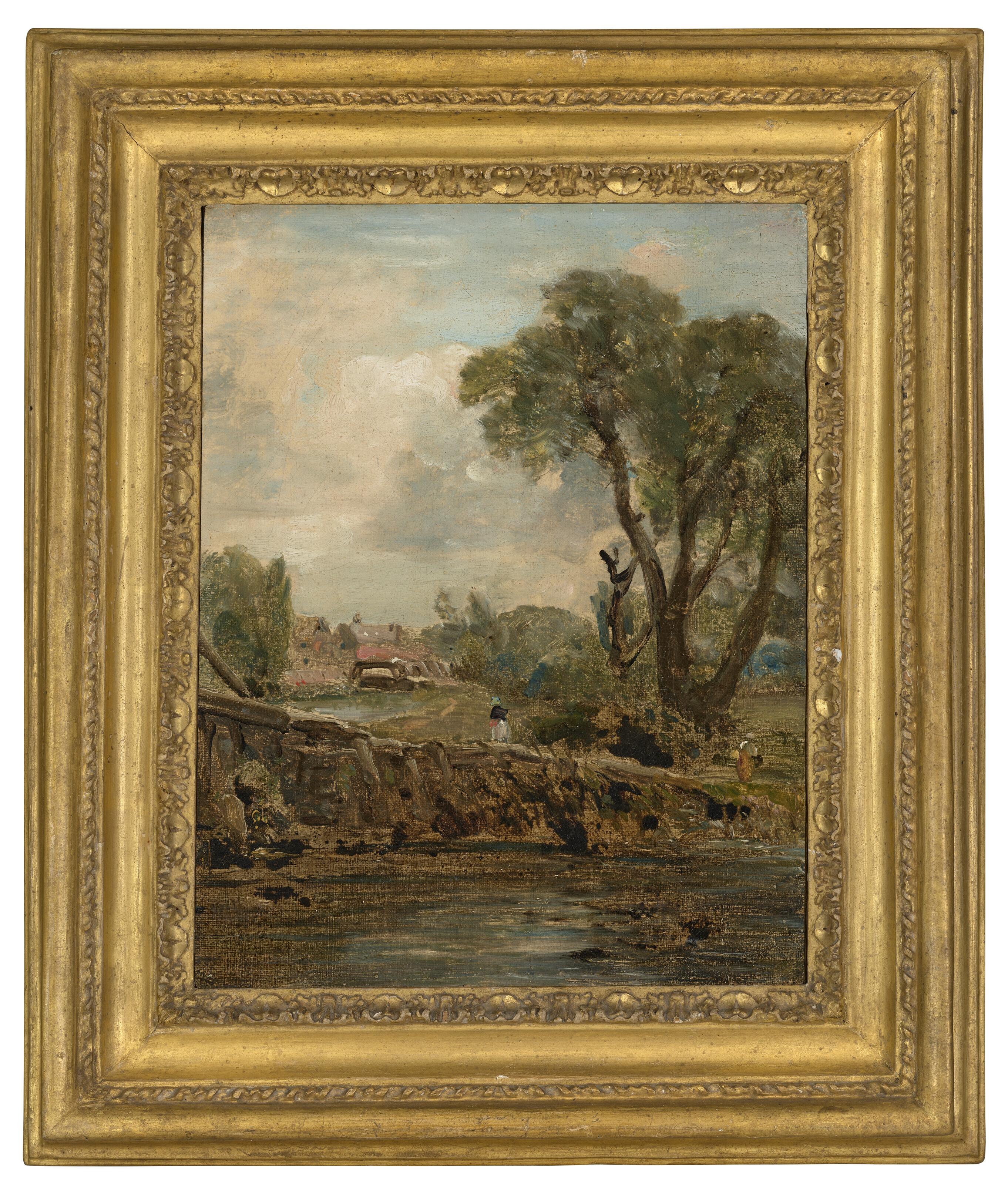 John Constable, R.A. - Flatford Mill from the tow path