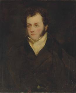 John Constable, R.A. - Portrait of a gentleman, traditionally identified as Lancelot Archer-Burton (1789-1852), bust-length, in a white cravat and black coat