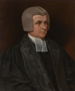 John Constable, R.A. - Portrait of the Reverend Dr. John Wingfield (1760-1825), Canon of Worcester Cathedral, half-length, in a black gown and white bands