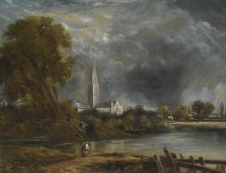 John Constable, R.A. - Salisbury Cathedral From The Meadows