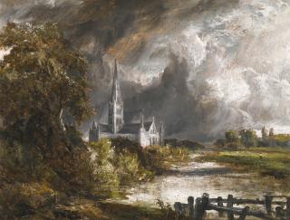 John Constable, R.A. - Salisbury Cathedral From The Meadows
