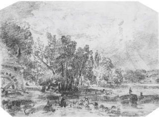 John Constable, R.A. - Stratford Mill, Suffolk