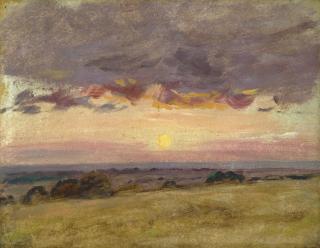 John Constable, R.A. - Summer Evening With Storm Clouds
