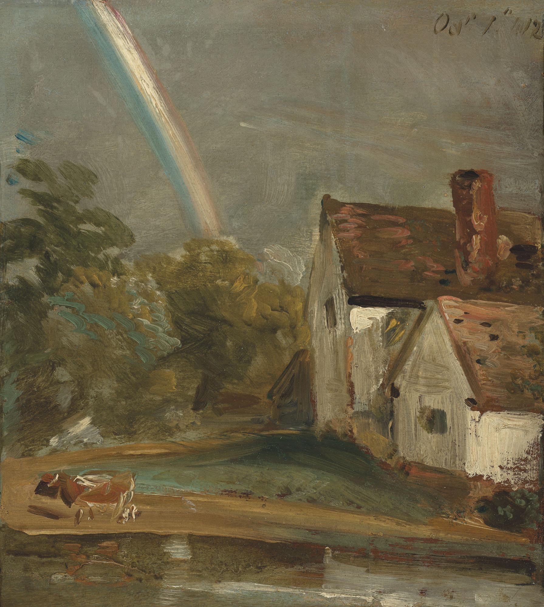 John Constable, R.A. - Willy Lott’s cottage with a rainbow