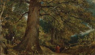 John Constable, R.A. - Woodland landscape