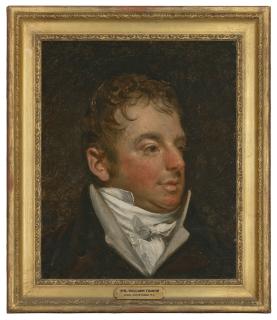 John Constable - Portrait of William Travis (c.1752-1835), bust-length, in a black coat and white cravat