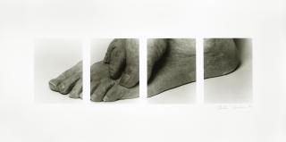 John Coplans - Self Portrait (Toes on Foot Four Panels), 1989