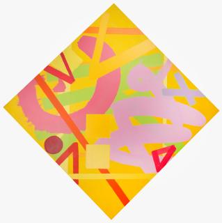 John Copnall - Abstract: Yellow, Pink, Purple and Green (unframed)