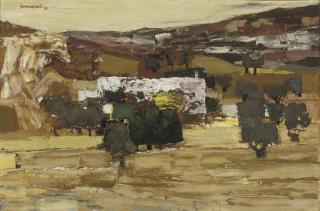 John Copnall - Landscape with White House