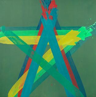 John Copnall - Untitled (Green Star) (unframed)