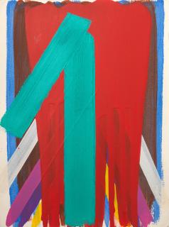John Copnall - Untitled (Striped Abstracts) the largest 34.5 x 27.5cm (13 9/16 x 10 13/16in). (unframed)