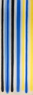 John Copnall - Untitled (Stripes, Blue and Yellow)