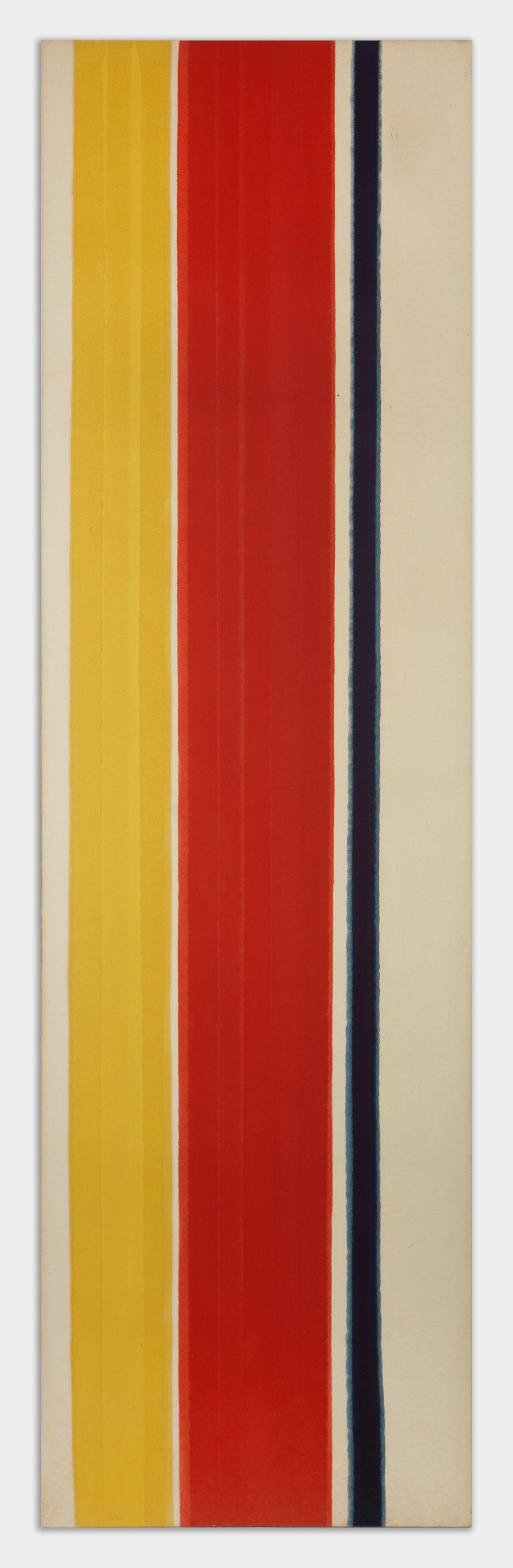John Copnall - Untitled (Stripes, Yellow, Red and Blue), 1971 (unframed)