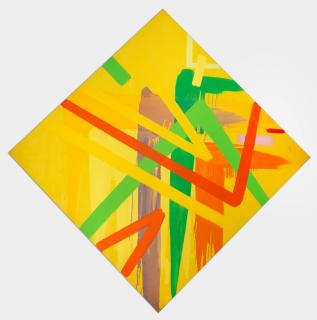 John Copnall - Yellow Abstract, 1986/87 (unframed)