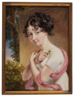 John Cox Dillman Engleheart - Portrait Of A Young Lady, Traditionally Identified As Miss Slater