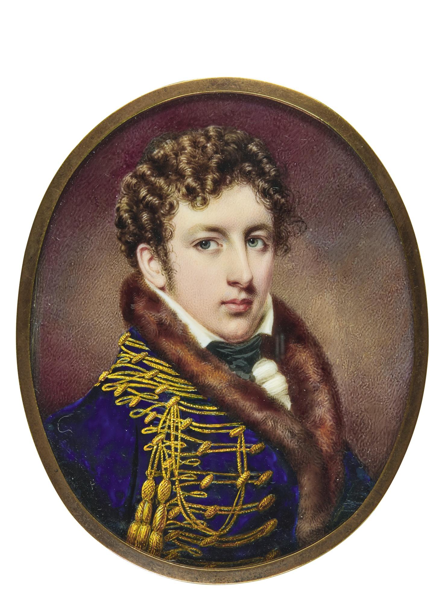 John Cox Dillman Engleheart - Portrait Of An Officer Of The Royal Horse Artillery, Traditionally Identified As Captain Fitzroy