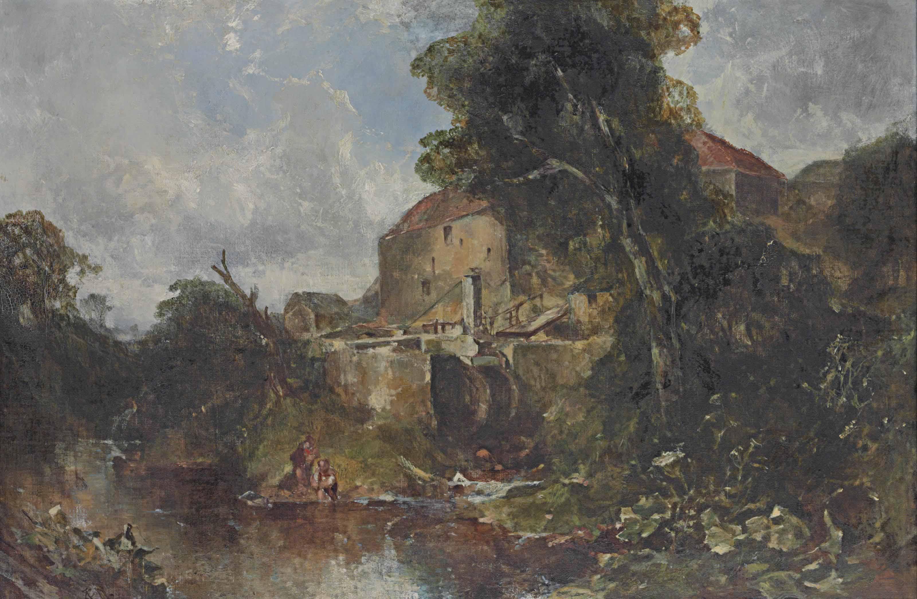 John Crawford Wintour - Old Mill at Abbey St Bathans, Berwickshire