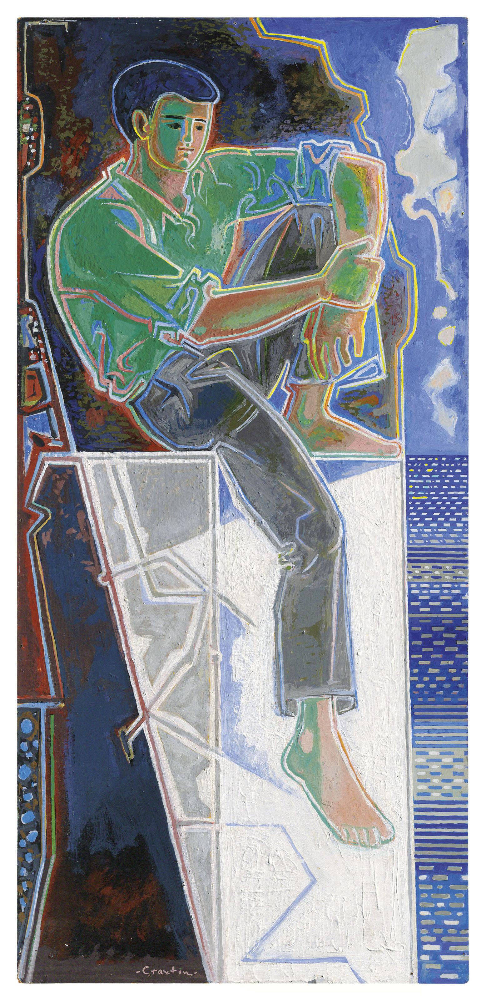 John Craxton, R.A. - Boy on a Wall