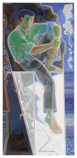 John Craxton, R.A. - Boy on a Wall